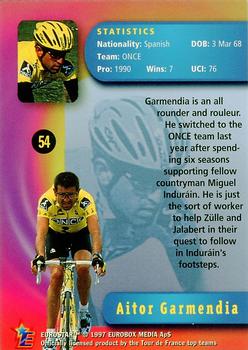 1997 Eurostar Tour de France #54 Aitor Garmendia Back